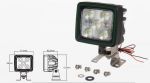 Lampa robocza LED, kwadratowa Fendt SERII 200-900, SCR, S3, S4
